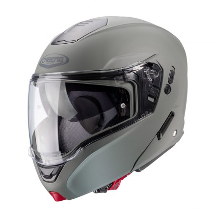 Casco moto modulare Caberg Horus grigio kamo grey flip up helmet casque