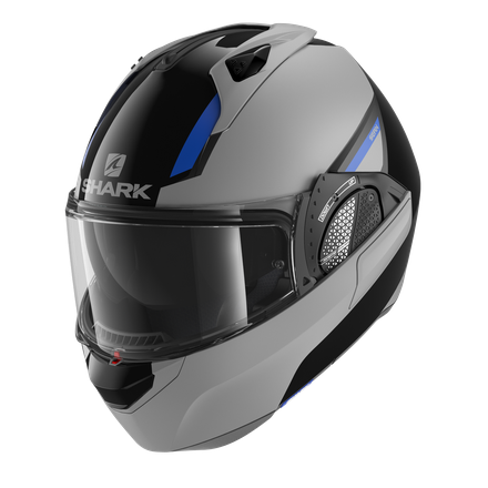 Casco Shark Evo GT SEAN Black Silver Blu helmet casque