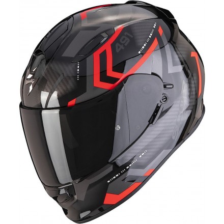 Casco integrale moto Scorpion Exo 491 Spin rosso red fullface helmet casque