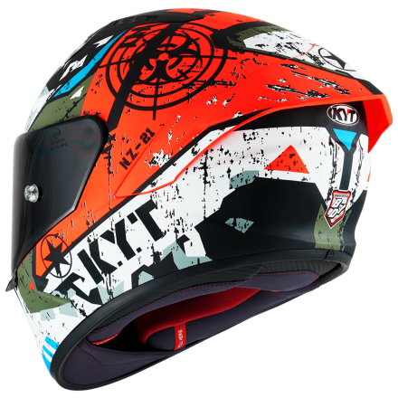 Casco integrale moto KYT NZ RACE Blazing RED helmet casque