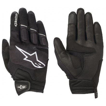 Guanti Alpinestars Atom black white gloves moto