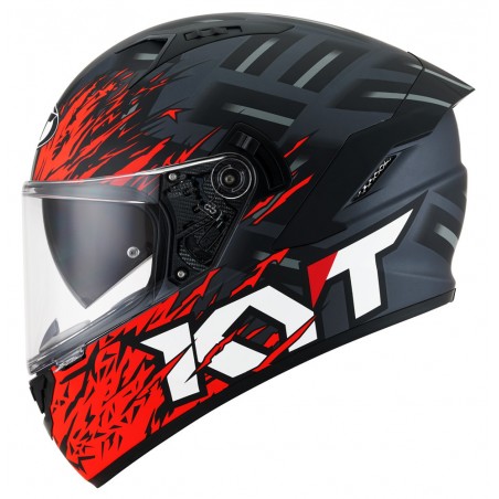 Casco integrale moto KYT NF-R Flaming rosso red Helmet casque