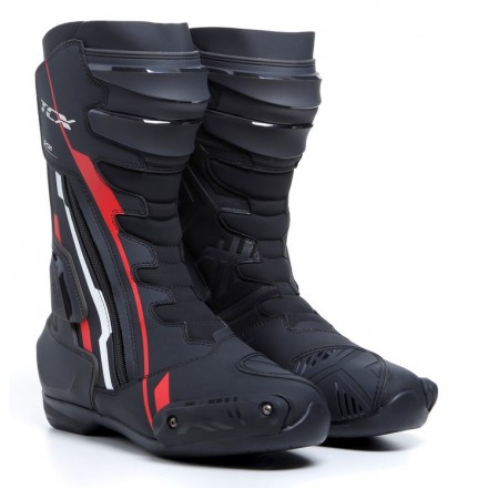 Stivali moto racing TCX S-TR1 nero rosso black red white boots