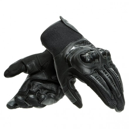Guanti pelle moto Dainese Mig 3 nero black gloves