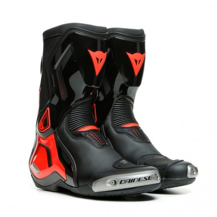 Stivali moto racing Dainese Torque 3 Out nero rosso black fluo red boots