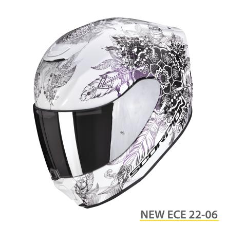 Casco integrale donna moto Scorpion Exo 391 Dream bianco white camaleon lady fullface helmet casque