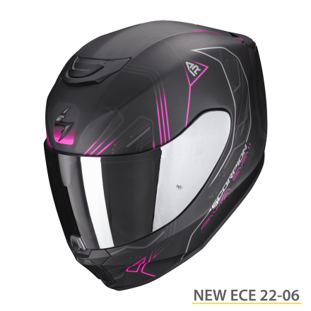 Casco integrale donna moto Scorpion Exo 391 Spada black matt fucsia fullface lady helmet casque