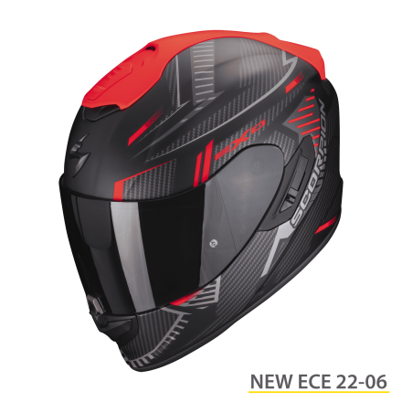 Casco Integrale Scorpion EXO-391 Evo Spada Nero Rosso