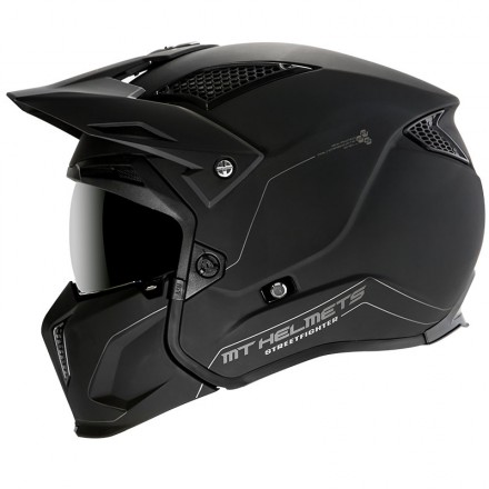 Casco MT Helmets Streetfighter Sv nero opaco black matt helmet