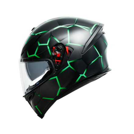 Casco integrale moto Agv K-5 S VULCANUM VERDE GREEN helmet casque