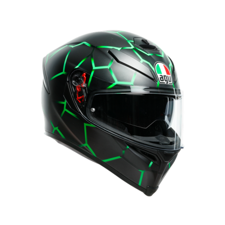 Casco integrale moto Agv K-5 S VULCANUM VERDE GREEN helmet casque