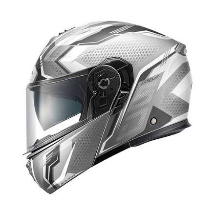 Casco modulare apribile moto KAPPA KV50 argento opaco silver matt flip up helmet casque