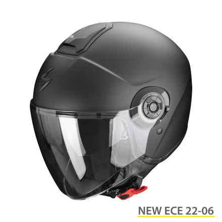 Casco jet Scorpion Exo City II nero opaco black matt helmet casque