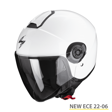 Casco jet Scorpion Exo City II bianco white helmet casque