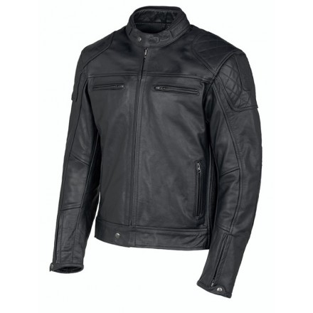 Giacca pelle moto Oj Ace man nero black leather jacket