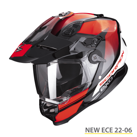 Casco integrale enduro touring adventure moto Scorpion ADF-9000 Trail red Helmet casque