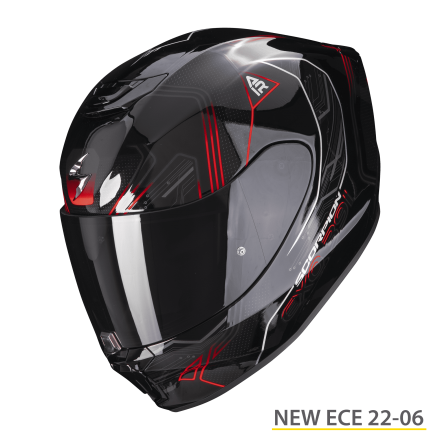 Casco integrale Scorpion exo 391 Spada black red neon helmet casque