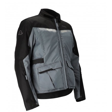 Giacca moto Acerbis X-TRAIL nero grigio Black grey triplo strato jacket
