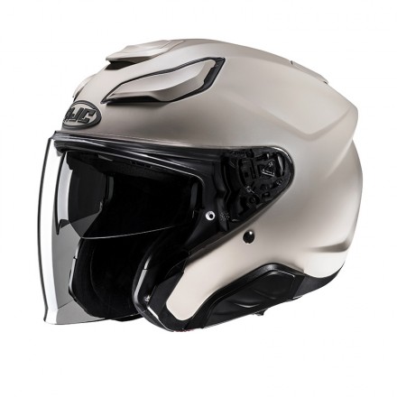 Casco jet fibra Hjc F31 SEMI FLAT SAND BEIGE fiber Helmet casque