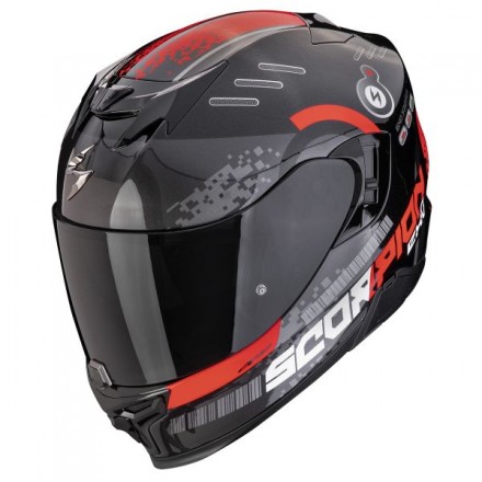 Casco integrale Scorpion exo 520 evo AIR Titan Black Red helmet casque