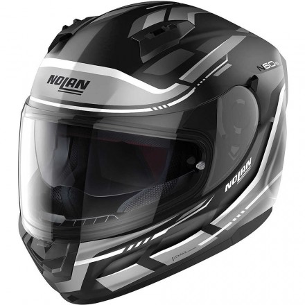 Casco integrale moto Nolan N60.6 LANCER NERO OPACO FLAT BLACK 61 helmet casque