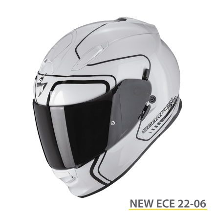 Casco integrale moto Scorpion Exo 491 West BIANCO WHITE fullface helmet casque