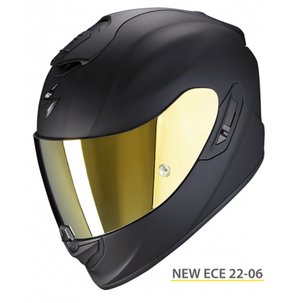 Casco integrale fibra moto Scorpion Exo 1400 EVO NERO OPACO BLACK MATT helmet casque