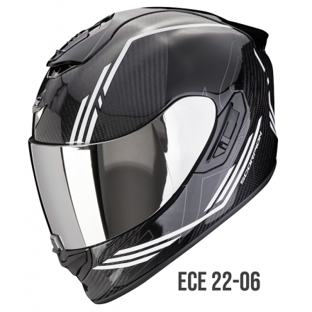 Casco integrale carbonio moto Scorpion Exo 1400 EVO 2 Carbon REIKA WHITE helmet casque