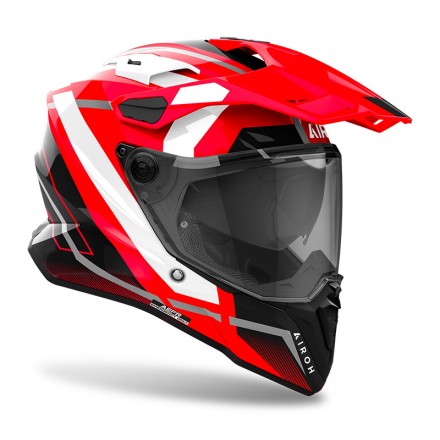 Casco Airoh Commander 2 MAVICK ROSSO RED matt integrale moto on off adventure enduro motard helmet casque