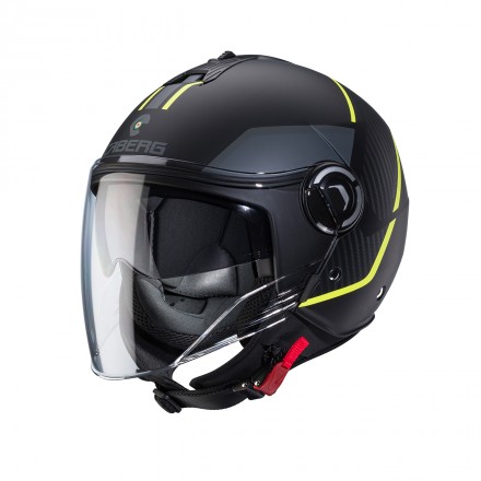 Caberg Riviera V4 X GEO black matt antracite yellow fluo helmet