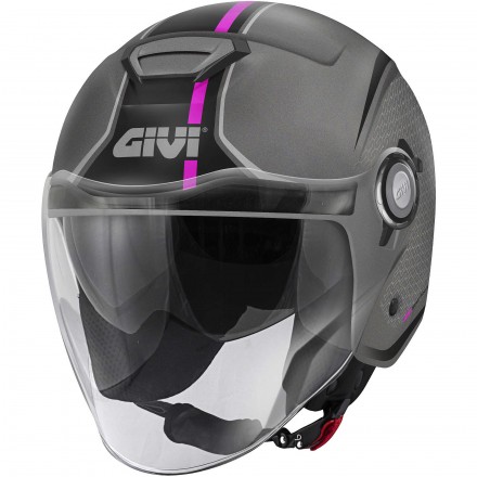 Casco Givi 12.5 matt titanium pink helmet casque